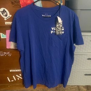 NEW American Eagle x Young Money Blue Tee Size L